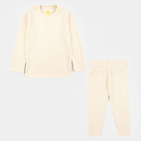 Boys Thermal Inner Suit CREAM