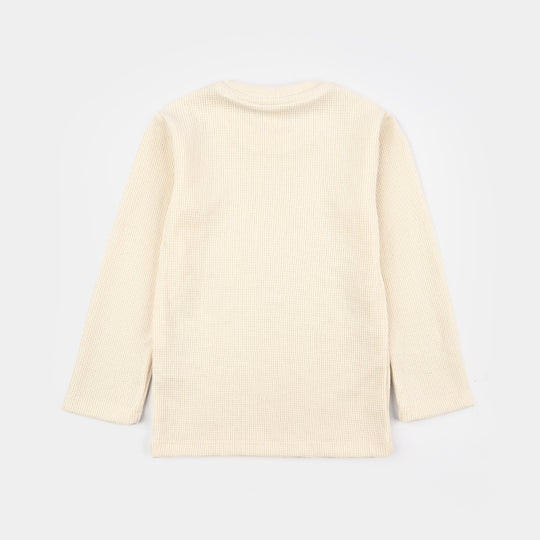 Boys Thermal Inner Suit CREAM