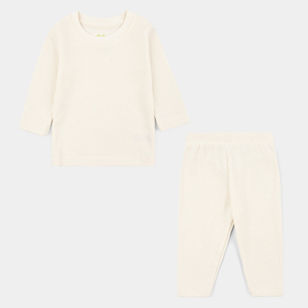 Infant Boys Thermal Inner Suit CREAM