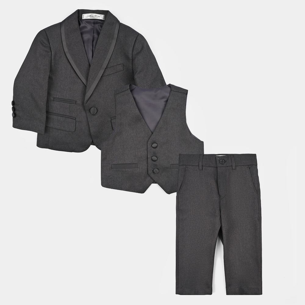 Boys Cotton, Polyester Coat Pant-D.Grey