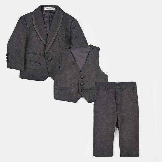 Boys Cotton, Polyester Coat Pant-D.Grey