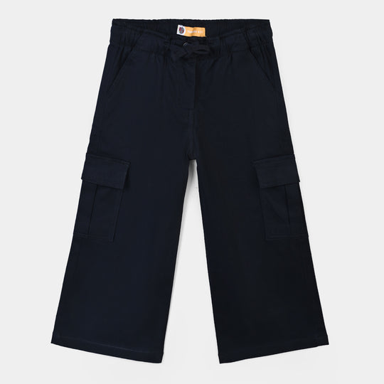 Girls Cotton Twill Pant Pageant -BLUE