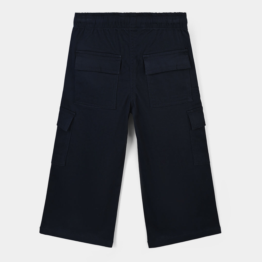 Girls Cotton Twill Pant Pageant -BLUE