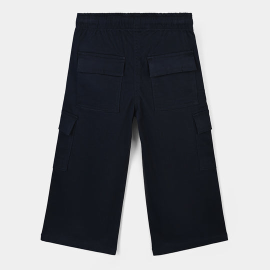 Girls Cotton Twill Pant Pageant -BLUE