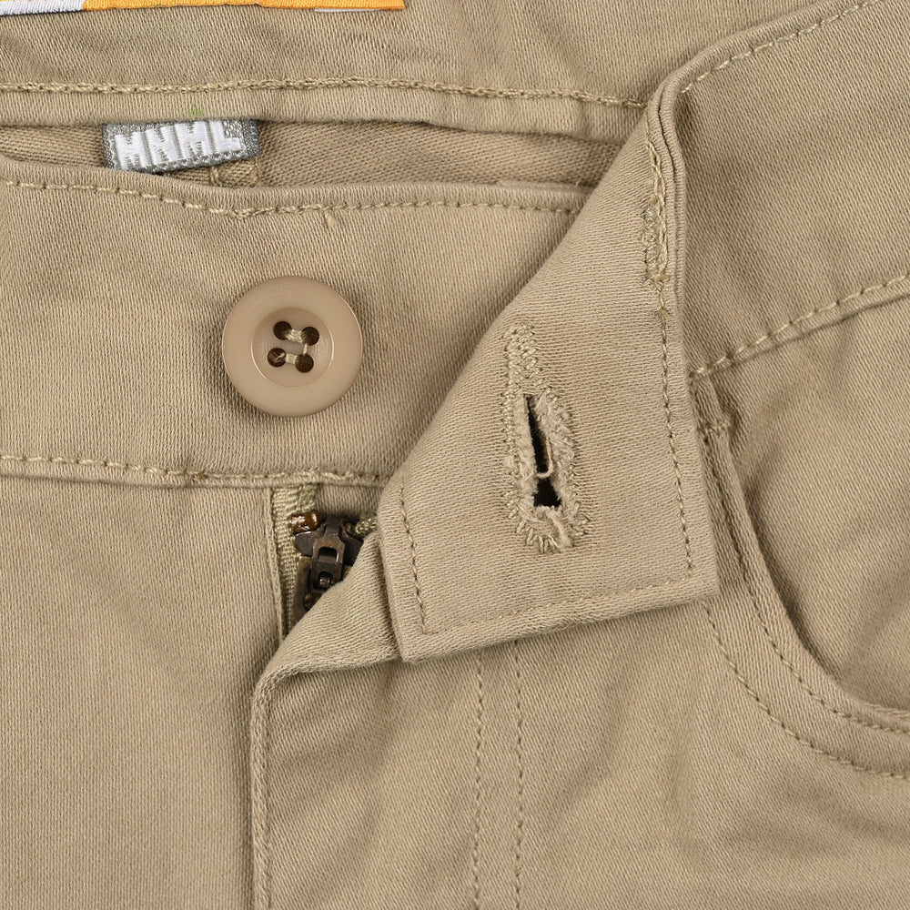 Boys Cotton Twill Pant British Khaki-BEIGE