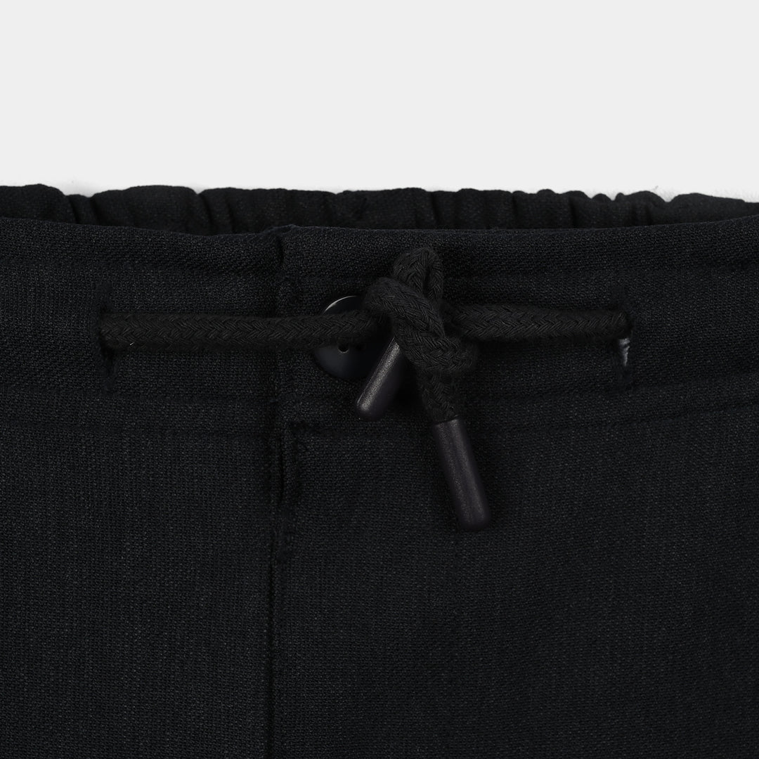 Boys Cotton Twill Pant Poly-BLACK