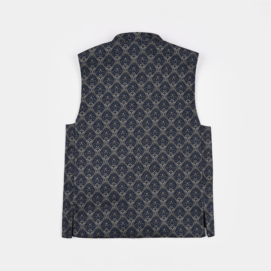 Boys Poly Viscose Waistcoat - Navy