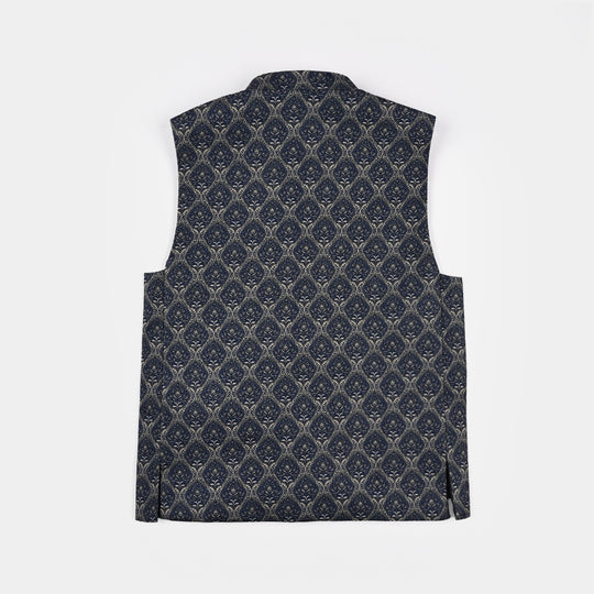 Boys Poly Viscose Waistcoat - Navy