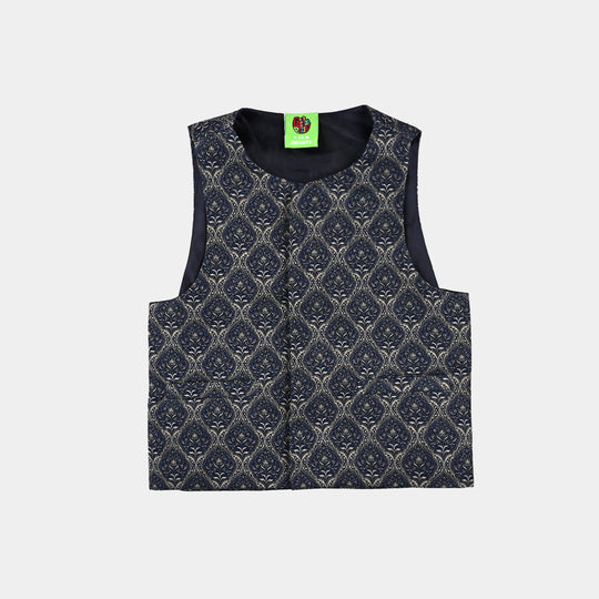 Infant Boys Poly Viscose Waistcoat (Navy)