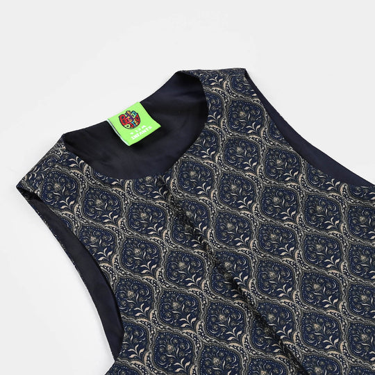 Infant Boys Poly Viscose Waistcoat (Navy)