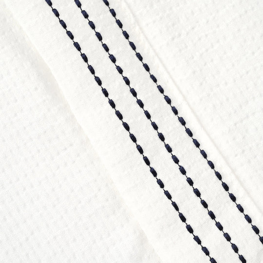 Boys Cotton Interlock Woven Suit 320 - 033 - White & Navy