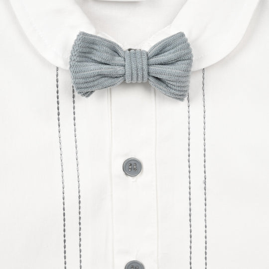 Boys Cotton Interlock Woven Suit 320 - 031- White.Blue