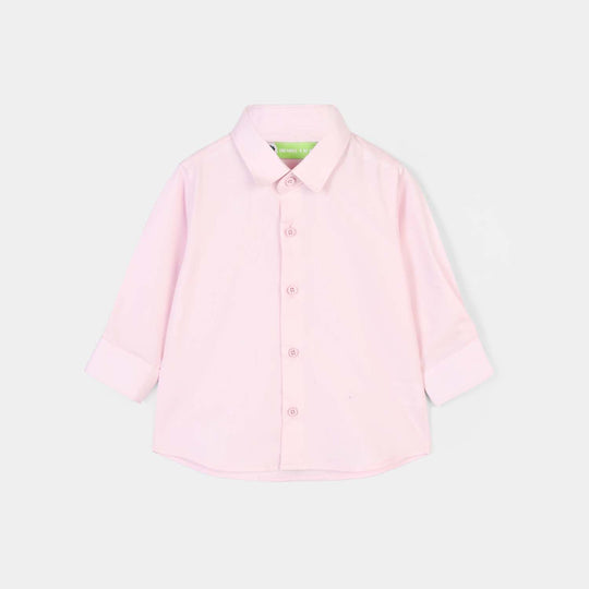 Infant Boys Cotton Poplin Formal Shirt (Pink)