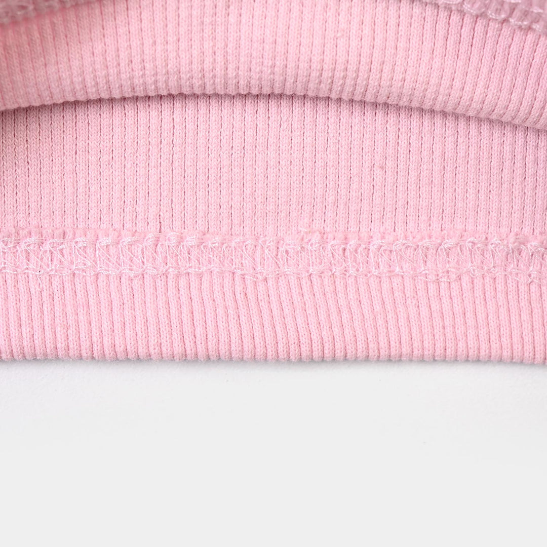 Girls 2x1 Rib Turtle Neck - PINK