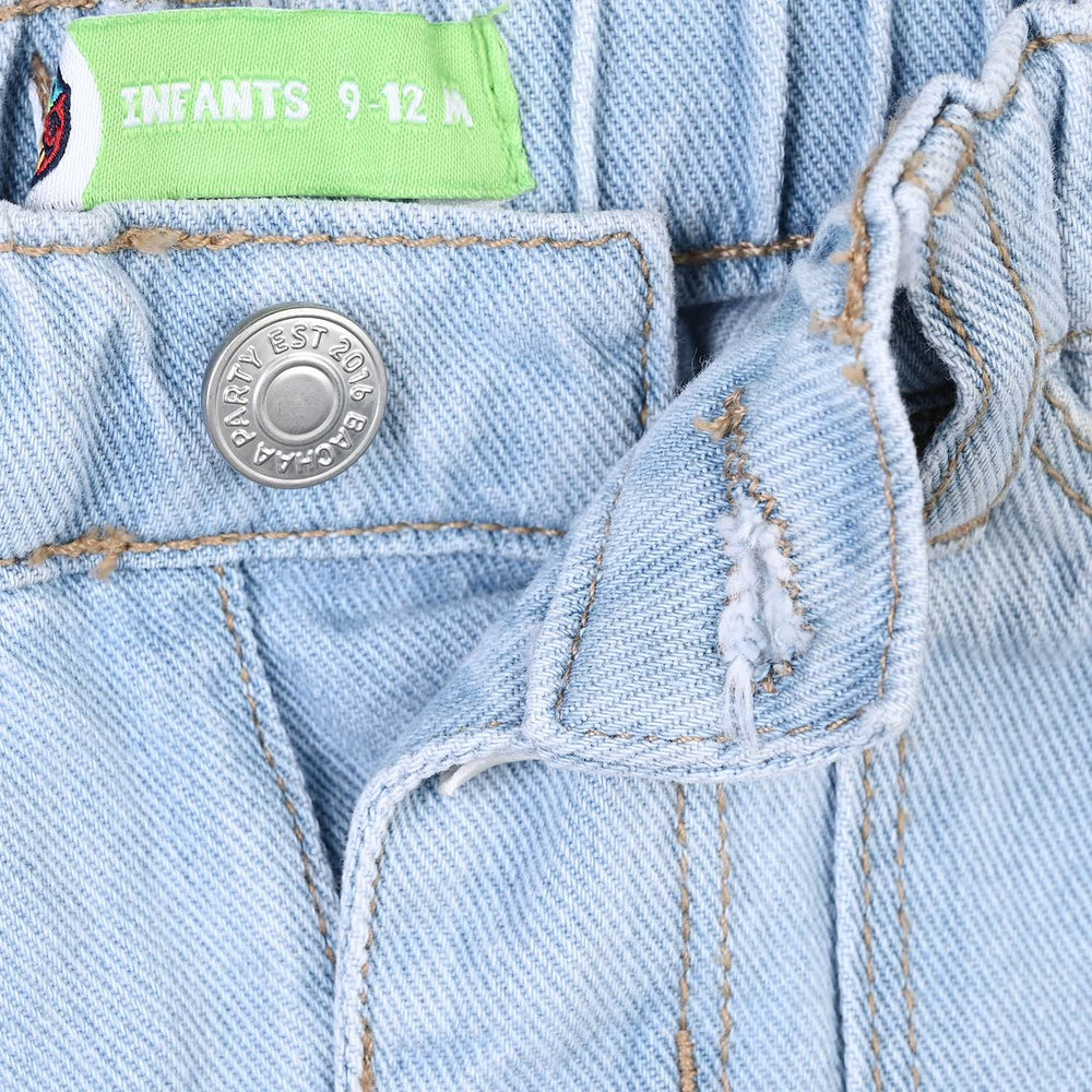 Infant Boys Denim rigid Pant Little Legend-Mid Blue