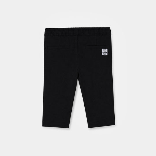 Infant Boys Cotton Twill Pant Cuddle Club-BLACK