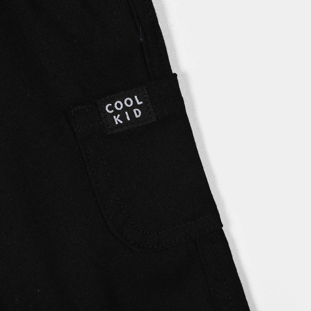 Infant Boys Cotton Twill Pant Little Explorer-BLACK