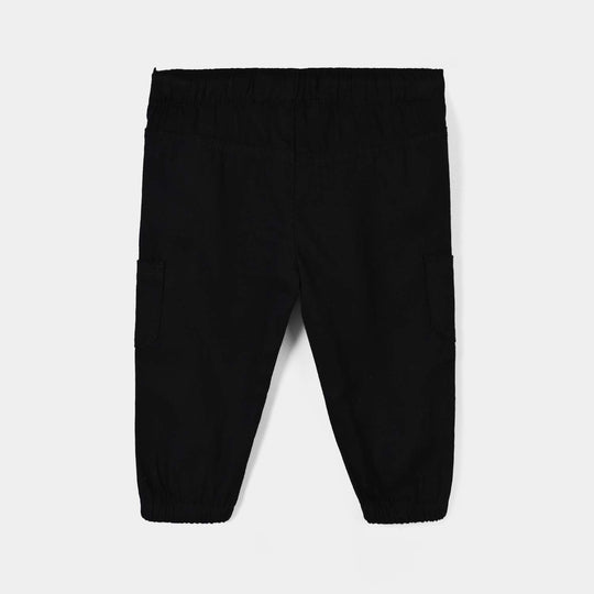 Infant Boys Cotton Twill Pant Little Explorer-BLACK