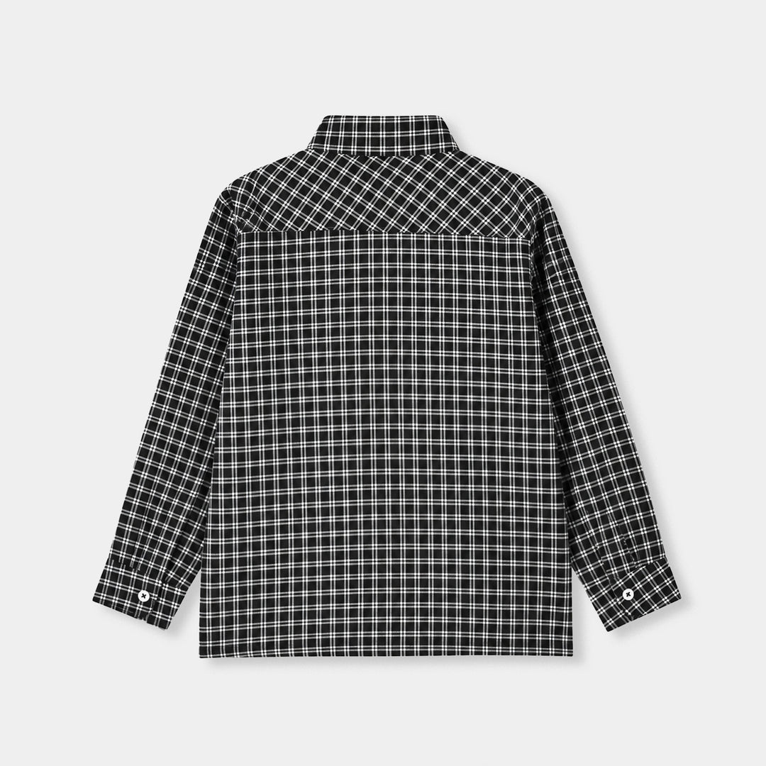 Boys Yarn Dyed Shirt (Grey Check)