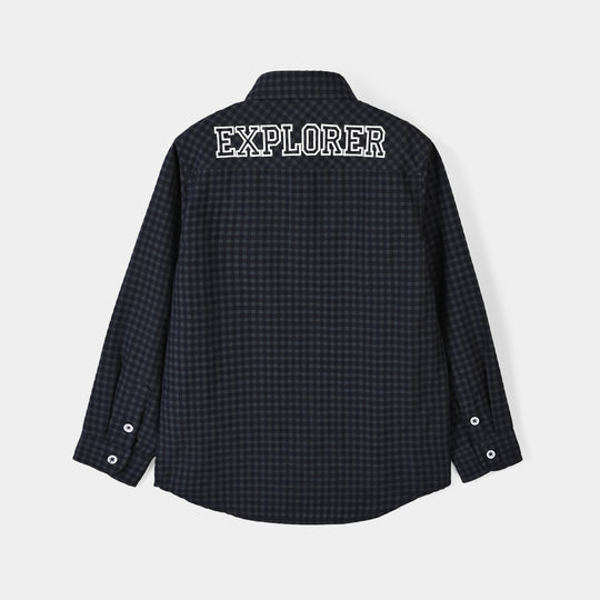 Boys Yarn Dyed Shirt (Explorer) - Checkered