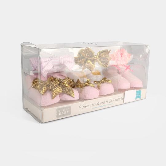 Baby Girl Socks & Headband Set