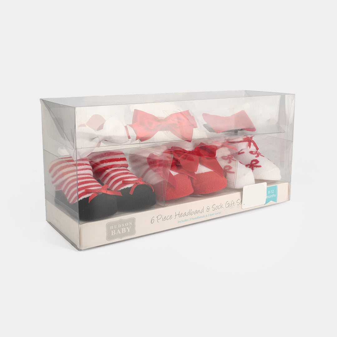 Baby Girl Socks & Headband Set