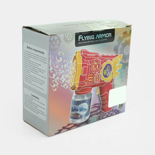 Flying Armor Electric Bubble Blaster Toy