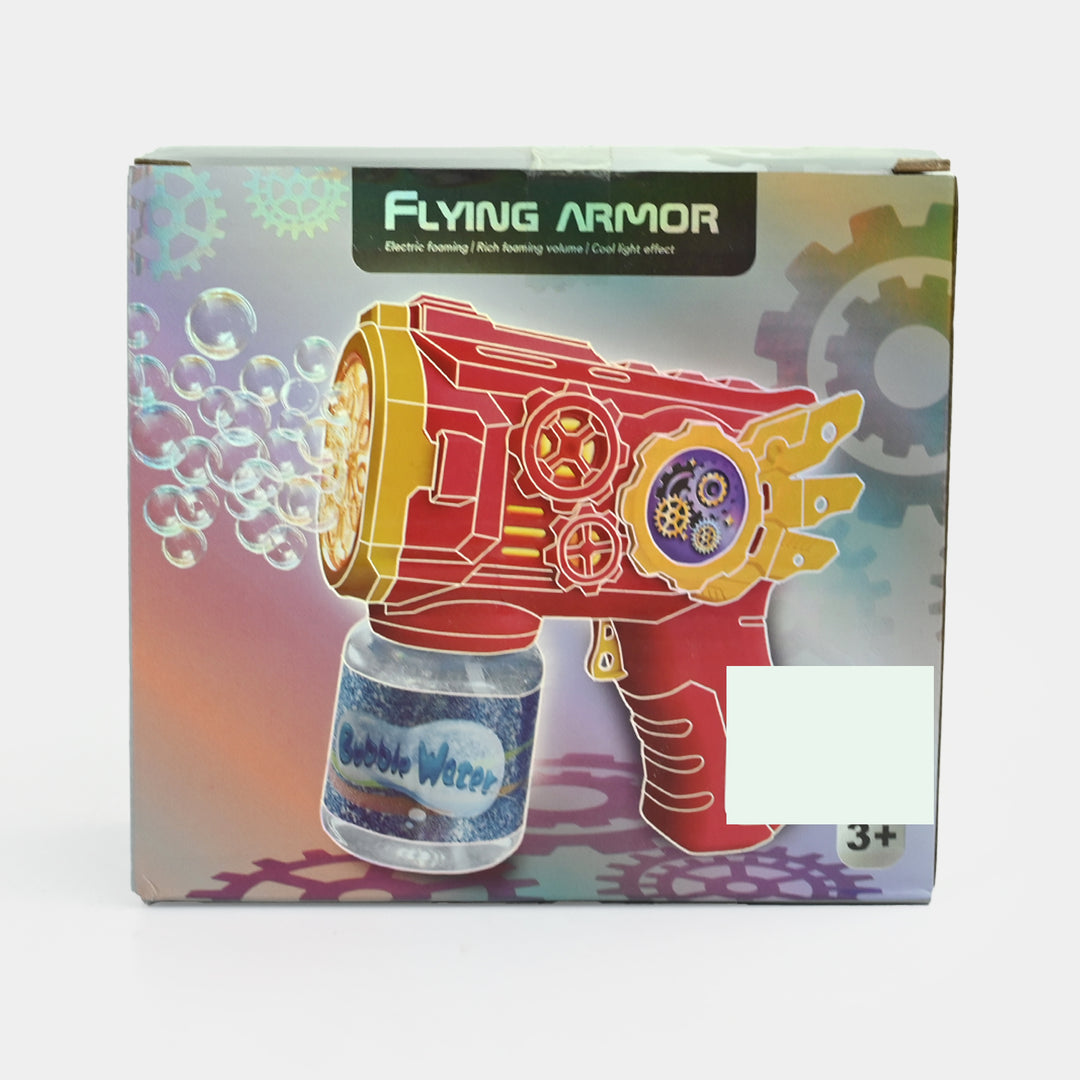 Flying Armor Electric Bubble Blaster Toy