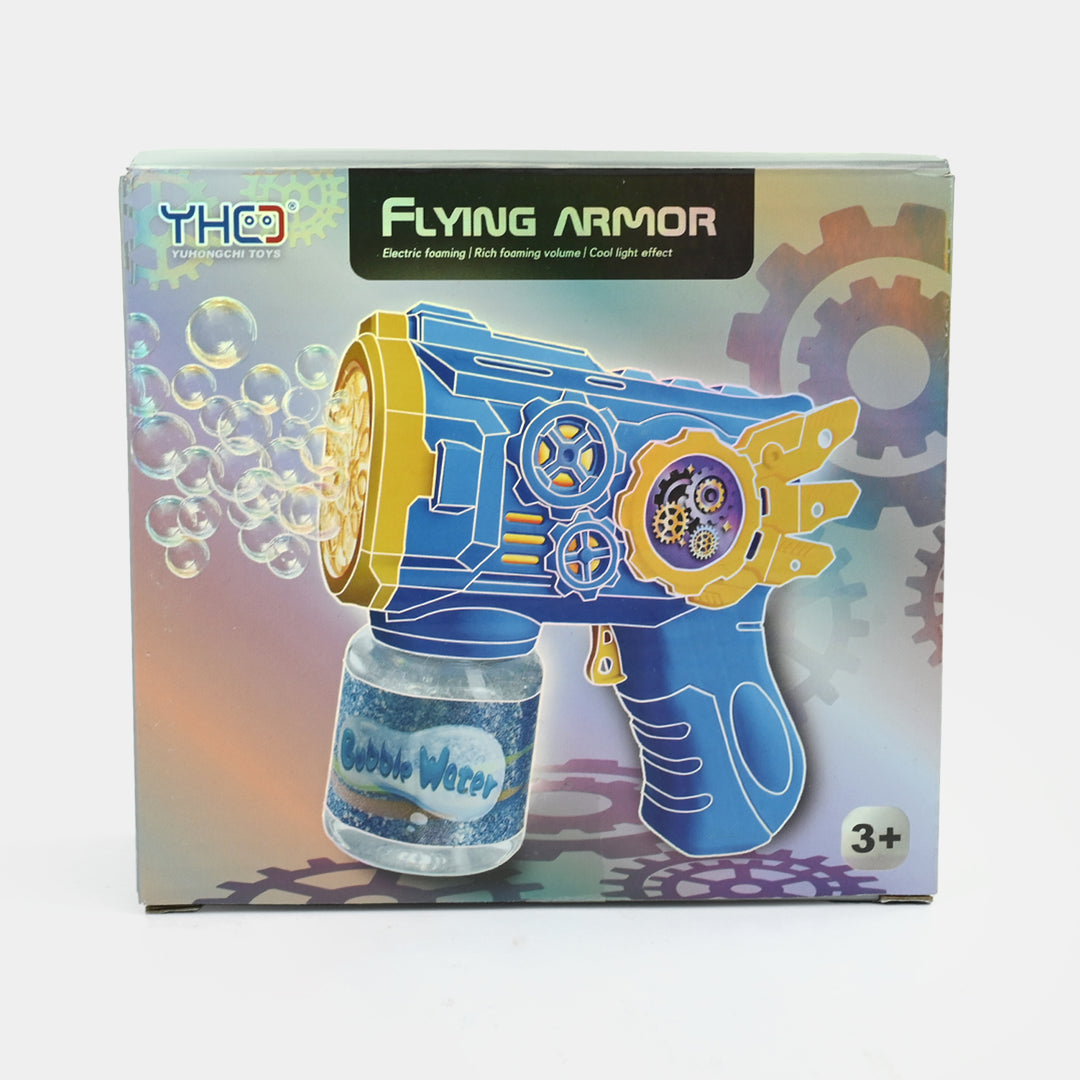 Flying Armor Electric Bubble Blaster Toy