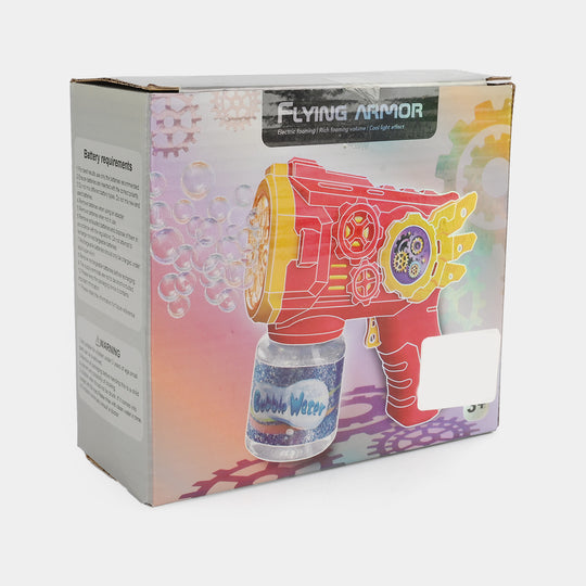 Flying Armor Electric Bubble Blaster Toy