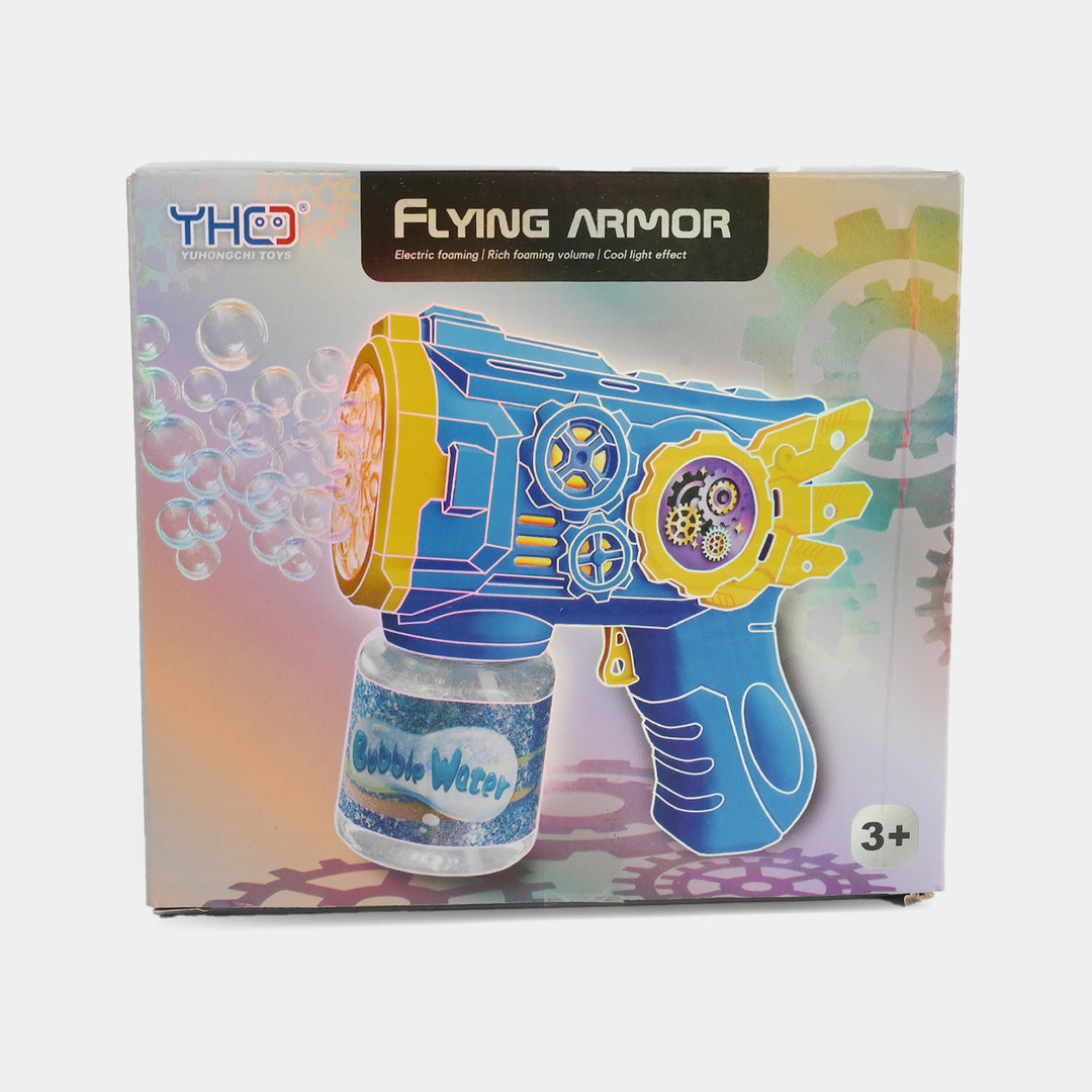 Flying Armor Electric Bubble Blaster Toy
