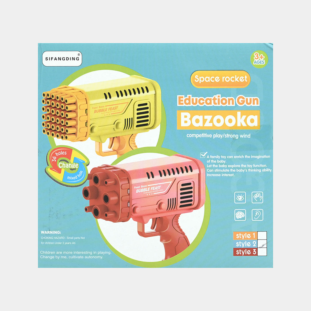 Electric Bazooka Bubble Blaster Toy