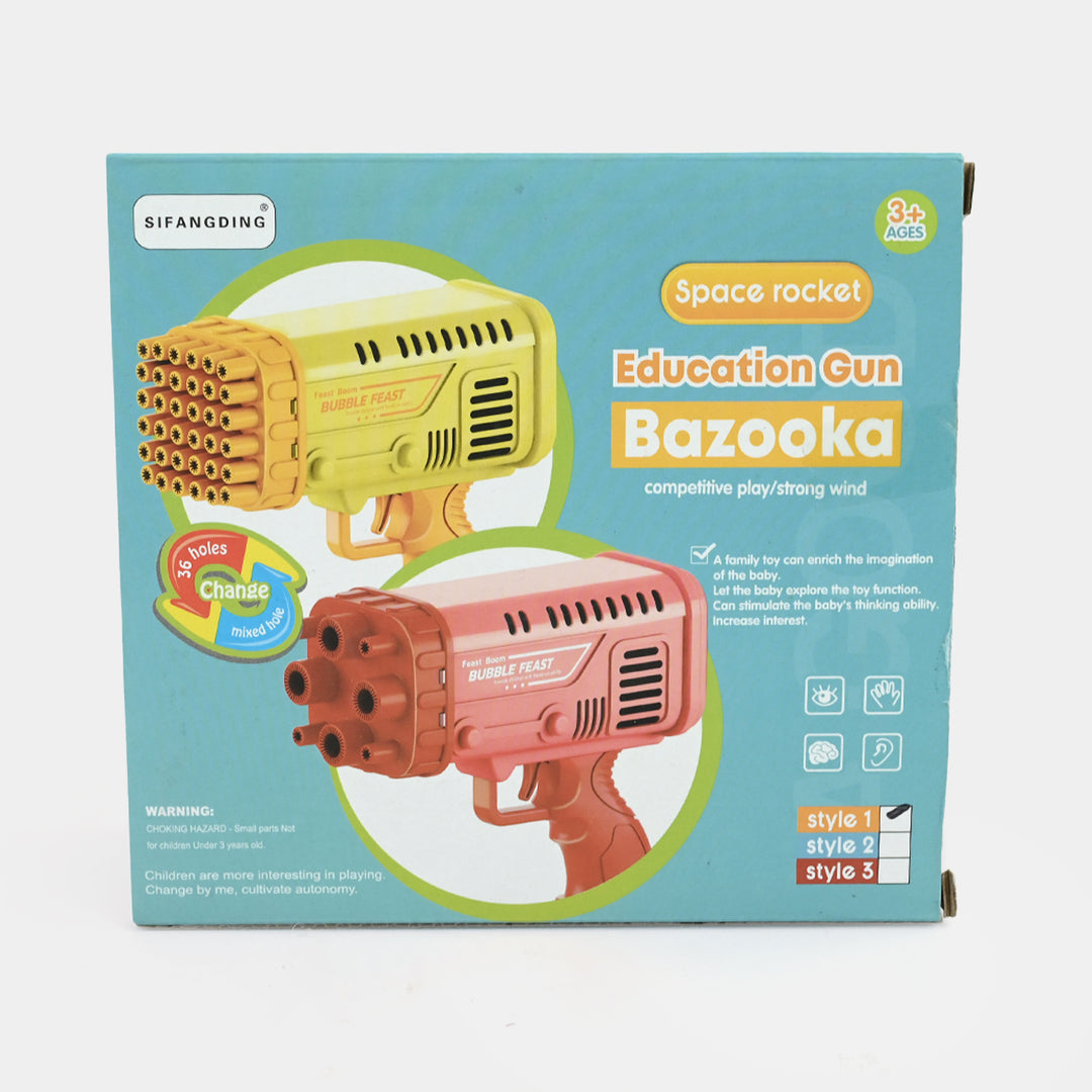Electric Bazooka Bubble Blaster Toy