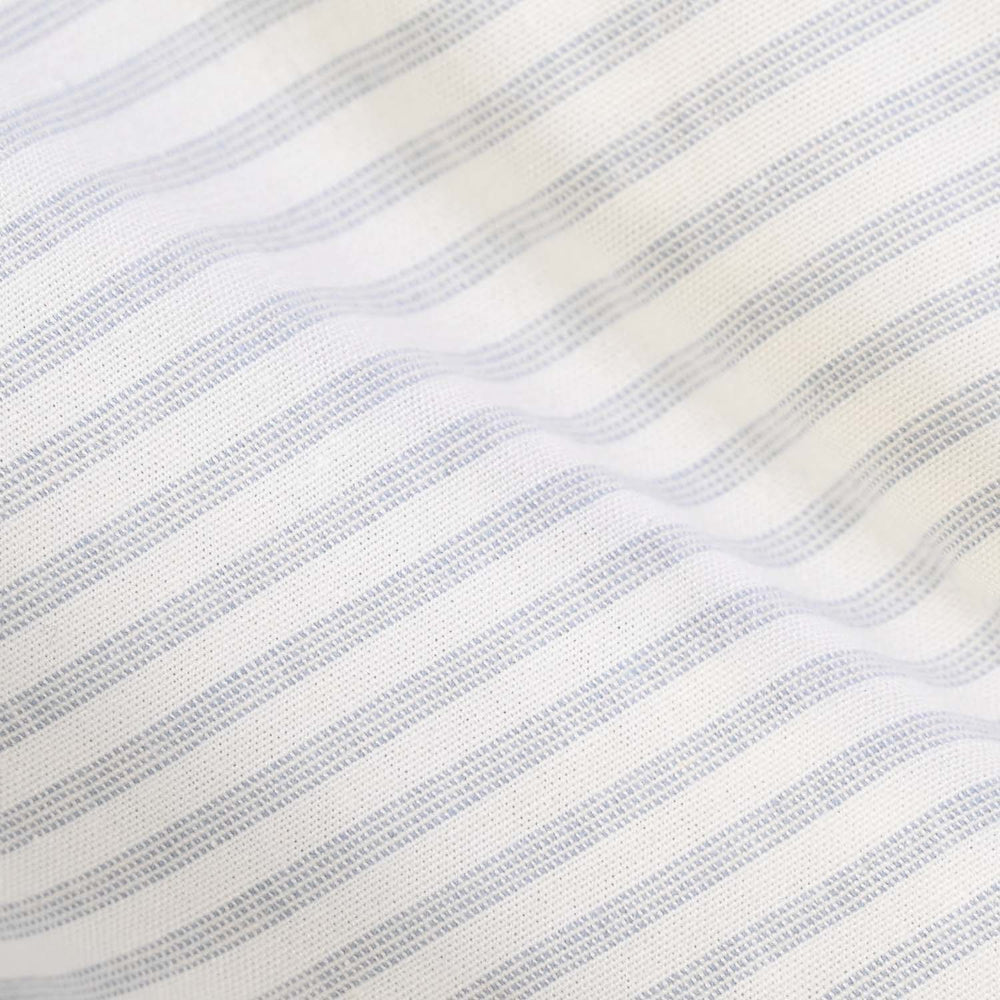 Infant Boys Yarn Dyed Shirt (Future is Bright)-White Stripes