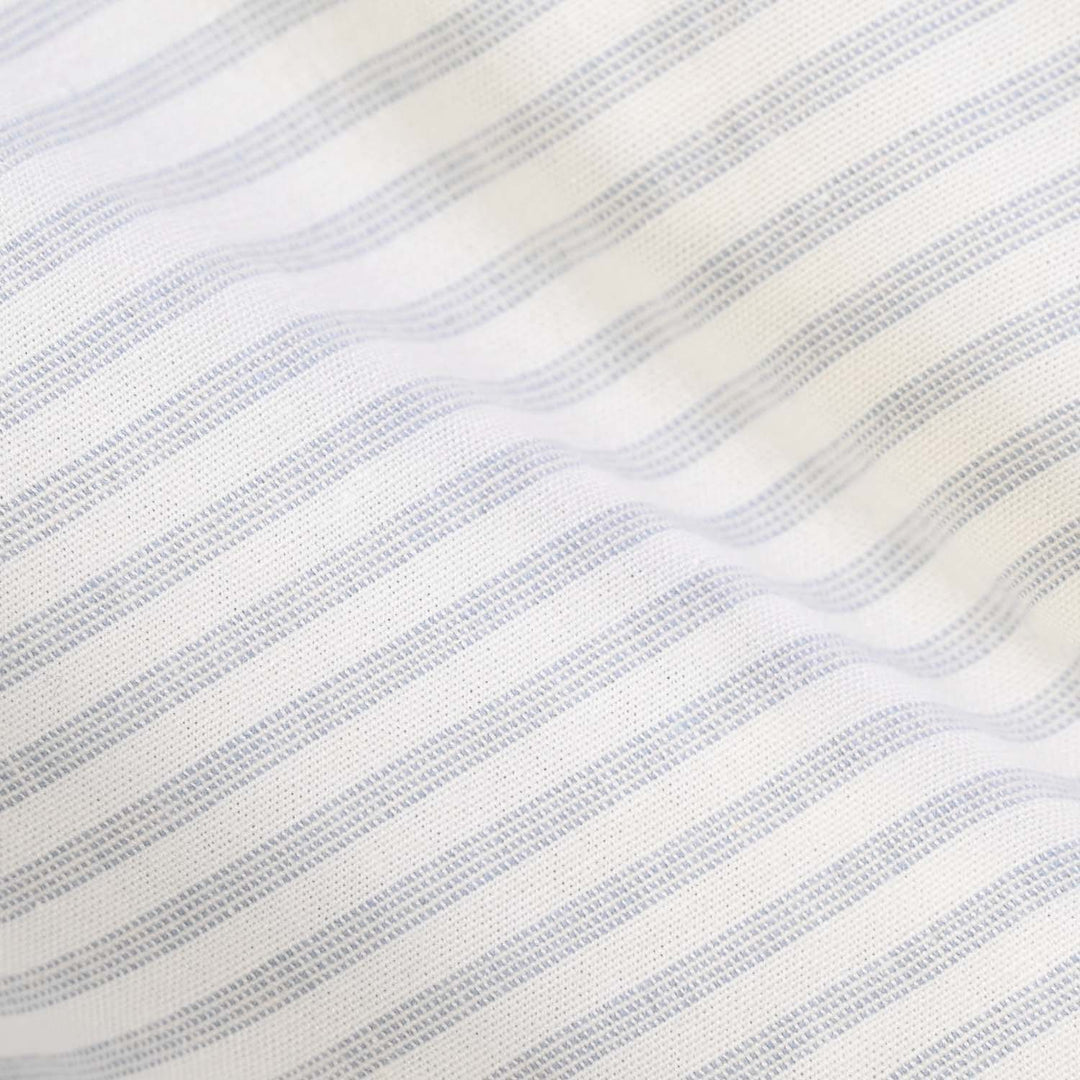Infant Boys Yarn Dyed Shirt (Future is Bright)-White Stripes