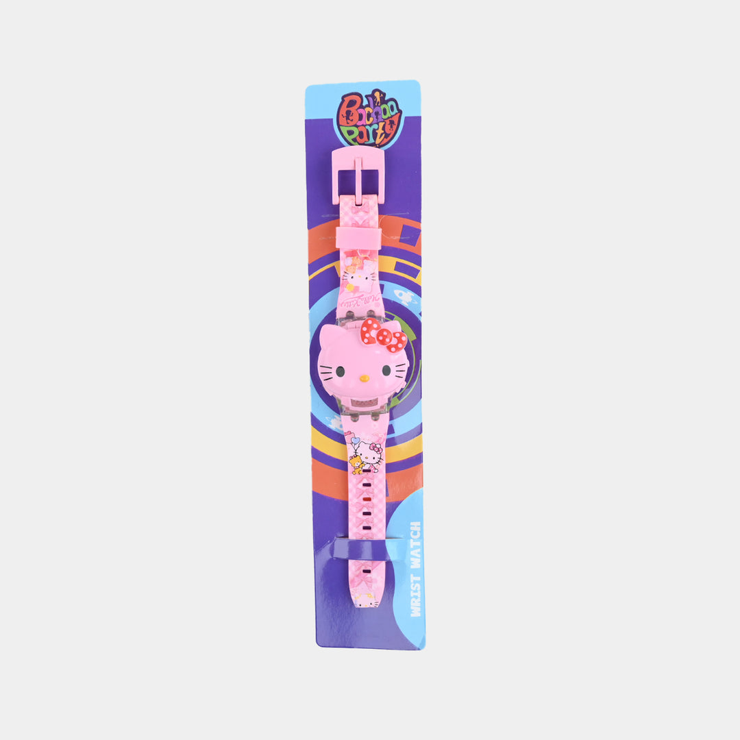 Digital Wristwatch with Flip Cover