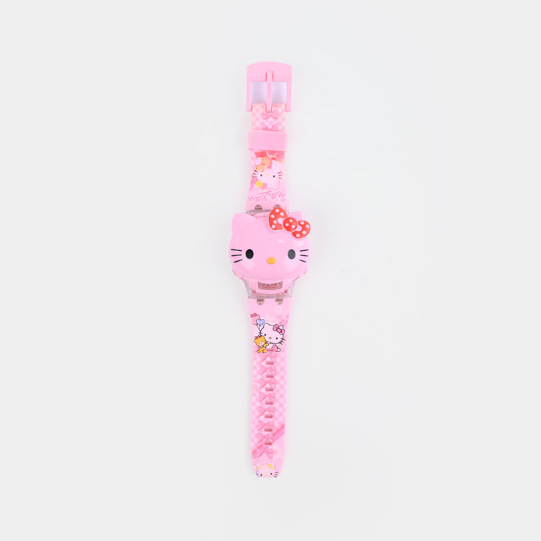 Digital Wristwatch with Flip Cover