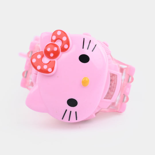 Digital Wristwatch with Flip Cover