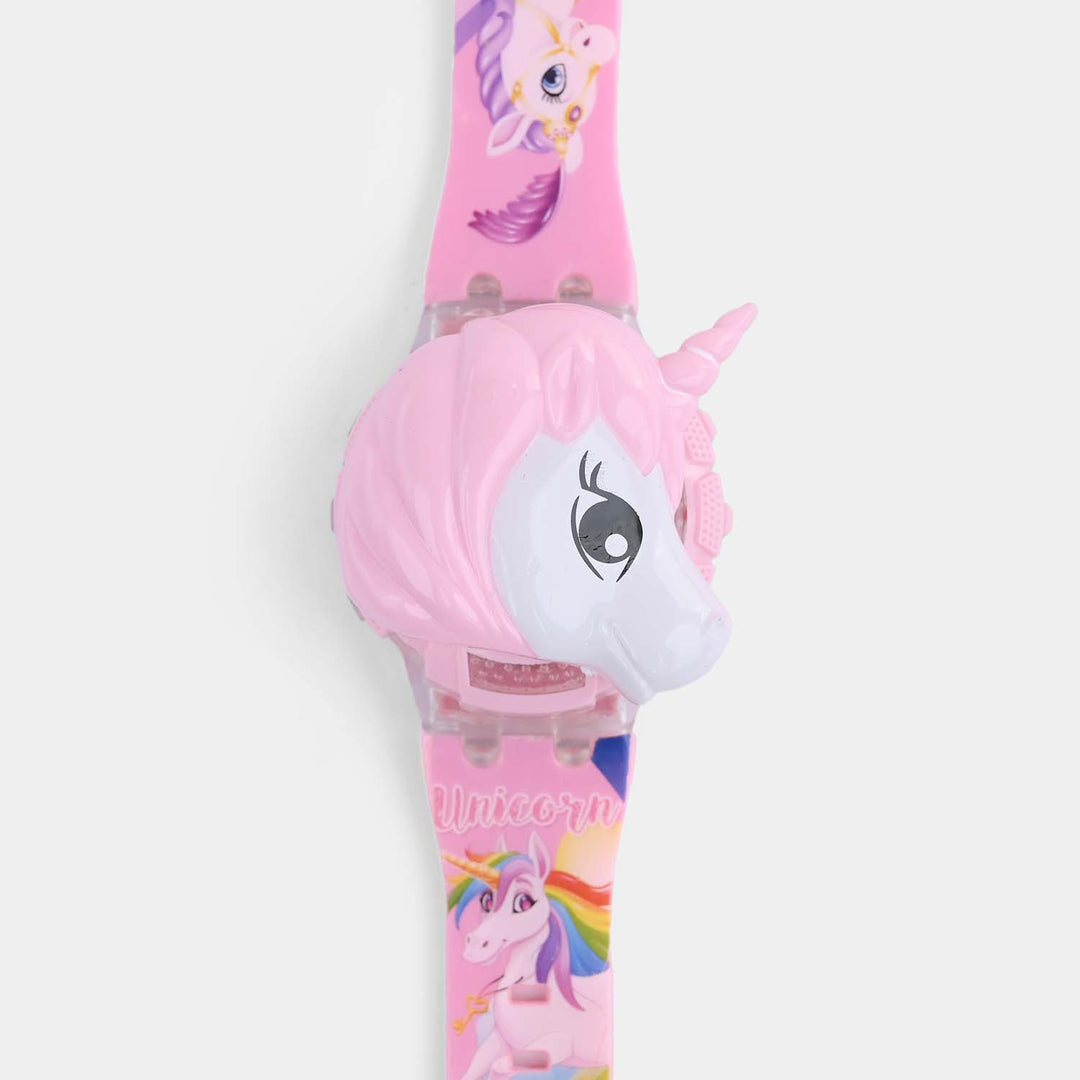 Digital Wristwatch with Flip Cover