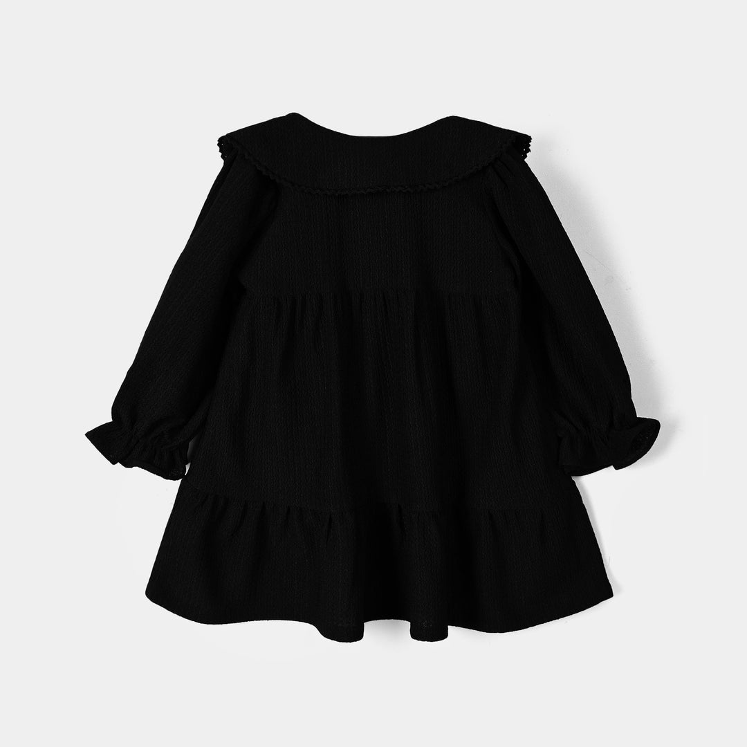 Infant Girls Poly Crinkle Casual Frock Ditsy