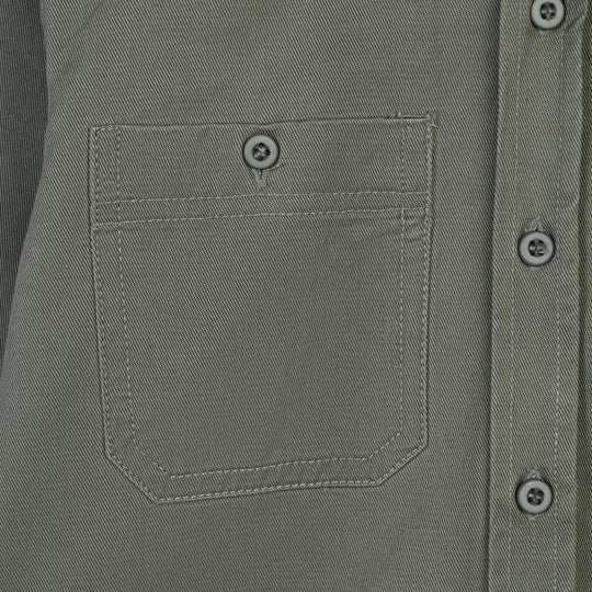 Boys Cotton Twill Shirt (Agave)- Green