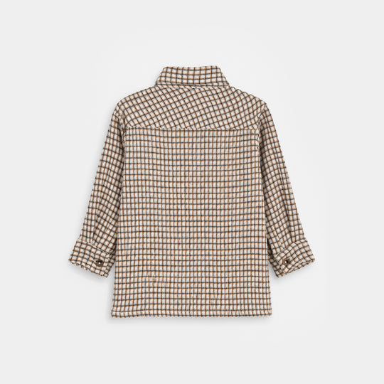 Infant Yarn Dyed Boys Shirt (Checkered)