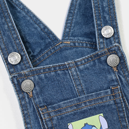 Infant Boys Denim rigid Over All Stitch-Mid Blue