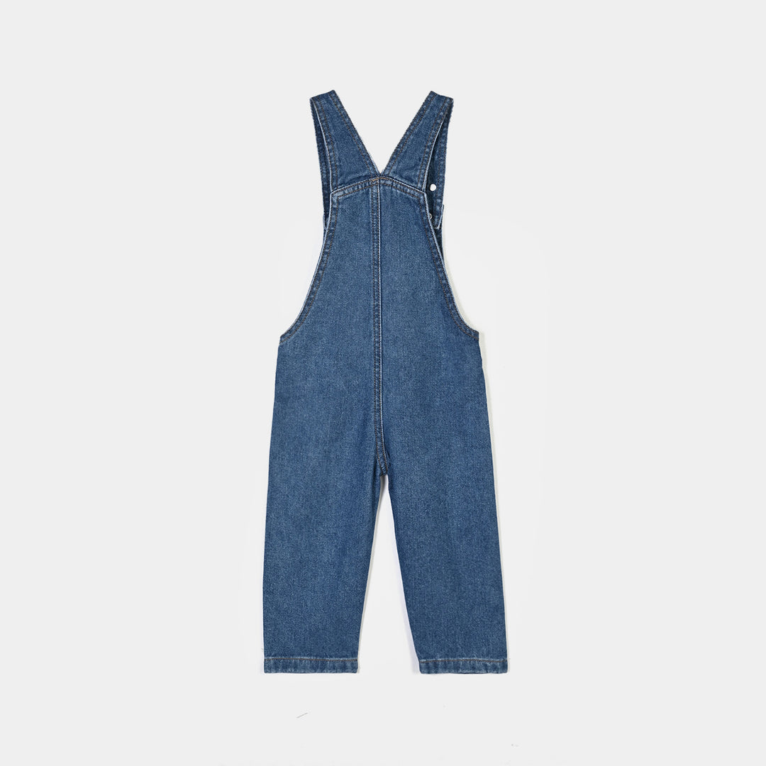 Infant Boys Denim rigid Over All Stitch-Mid Blue