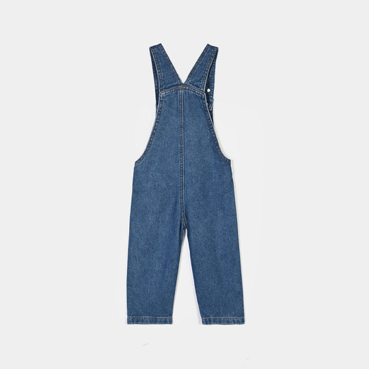 Infant Boys Denim rigid Over All Stitch-Mid Blue