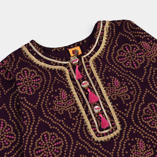Girls Chicken Kari 2Pcs Rani-Purple