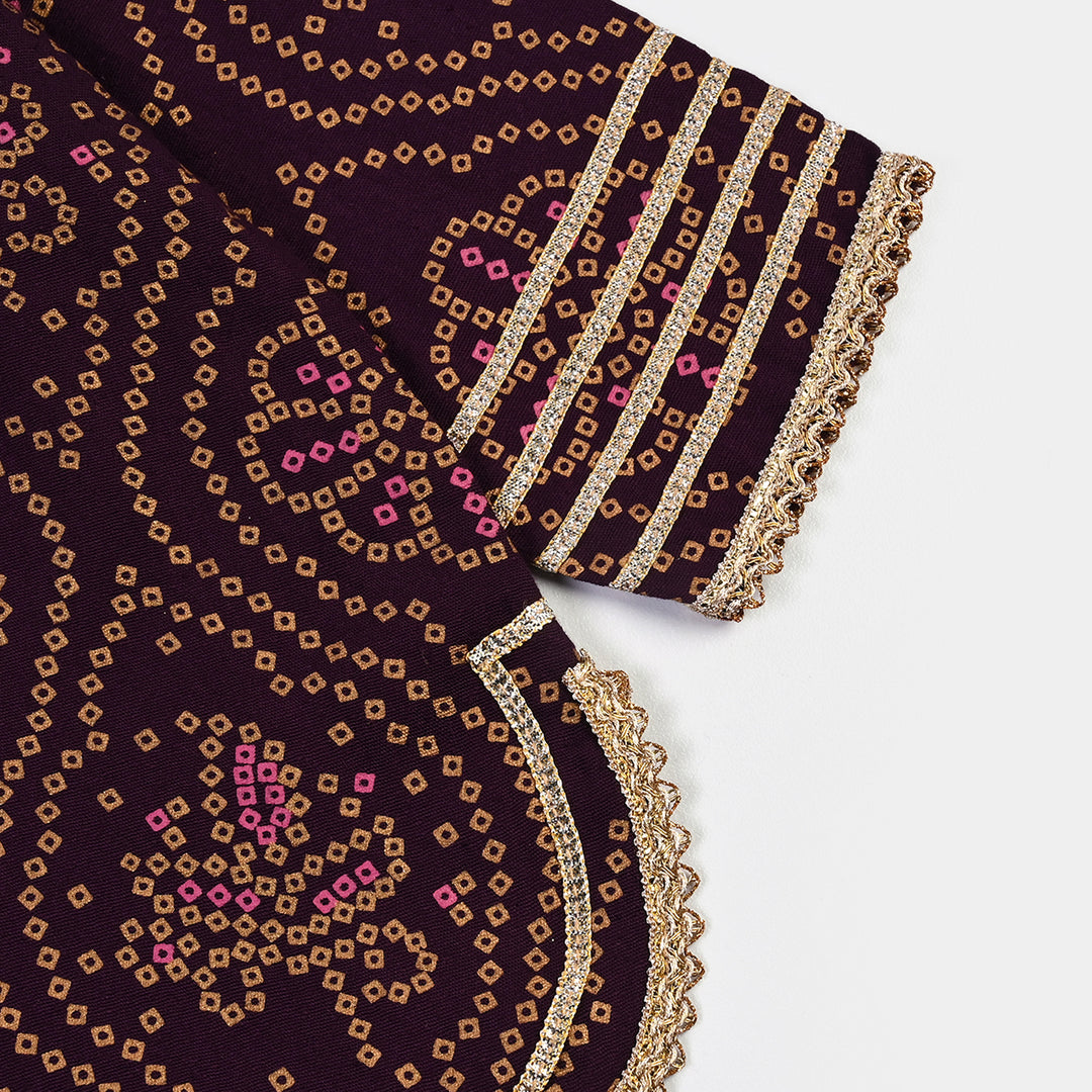 Girls Chicken Kari 2Pcs Rani-Purple