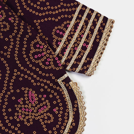 Girls Chicken Kari 2Pcs Rani-Purple