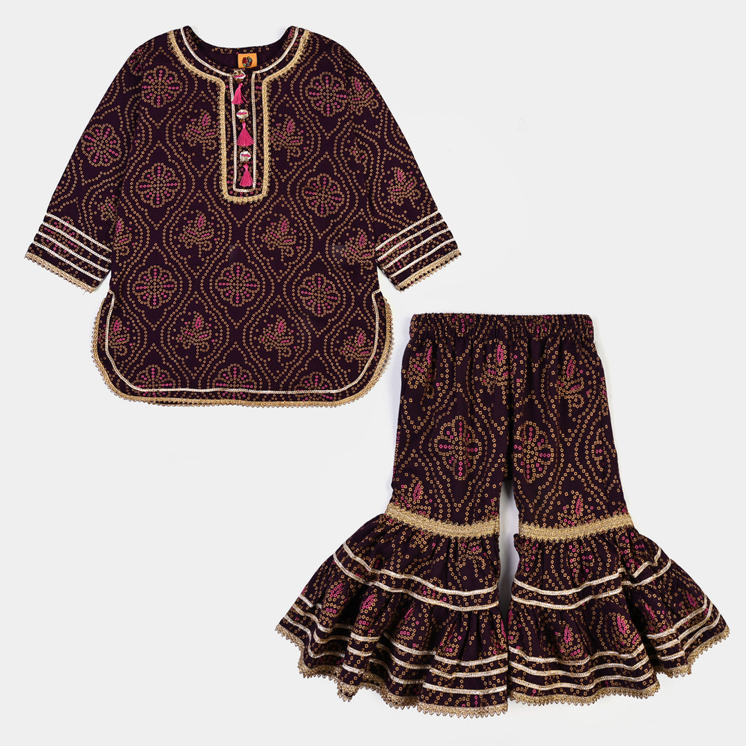 Girls Chicken Kari 2Pcs Rani-Purple