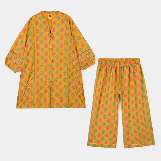 Girls Chicken Kari 2Pcs Sur-Mustard